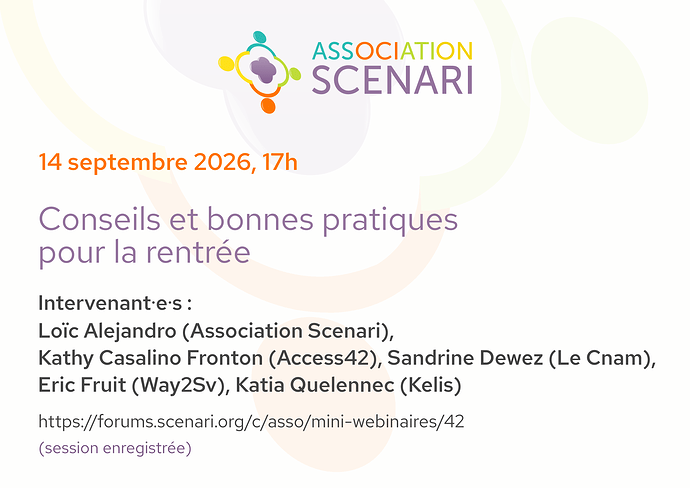Affiche mini-webinaire Scenari du lundi 14 septembre 2026