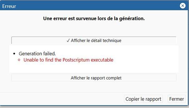 Erreur postscriptum